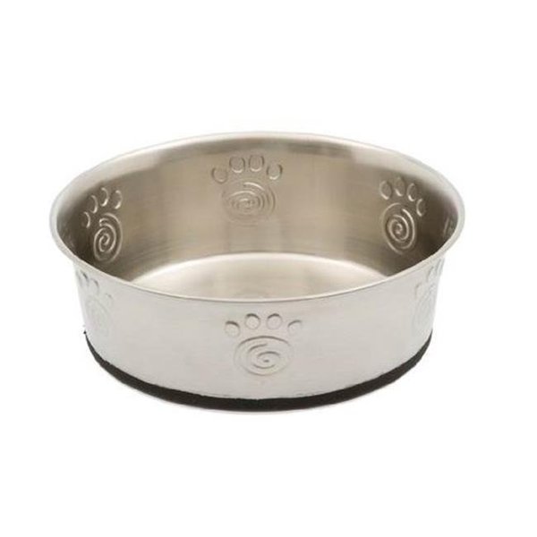 Bye-Bye Birdie PE60048 Cayman Classic Stainless Steel Non-Skid Pet Bowl; 3 Cup BY270392